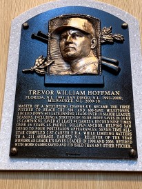 Trevor Hoffman plaque